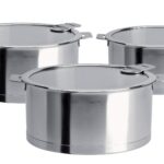 Casseroles Cristel, set de trois