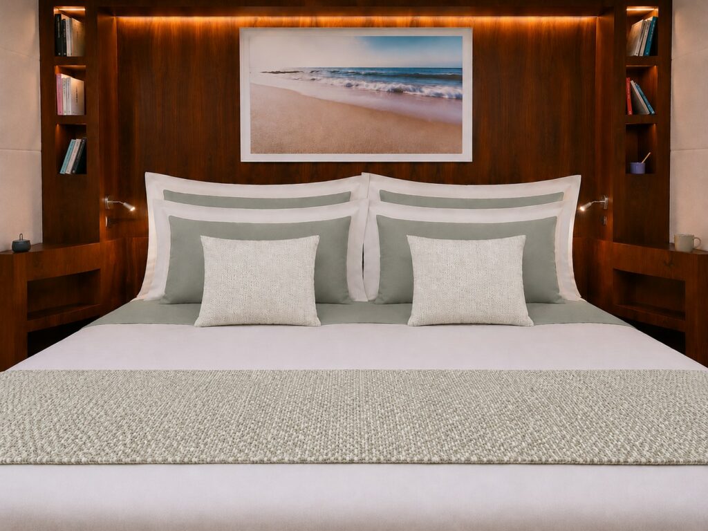 Ropa de cama para barco Capri, vista frontal