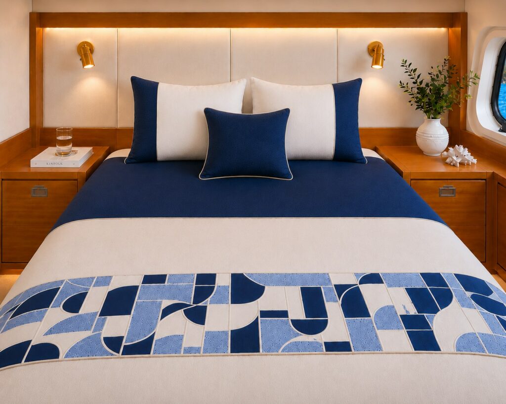 Ropa de cama para barco Horizon, vista frontal