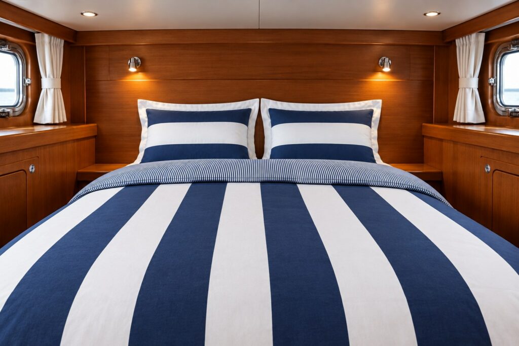 Ropa de cama para barco Newport, vista frontal