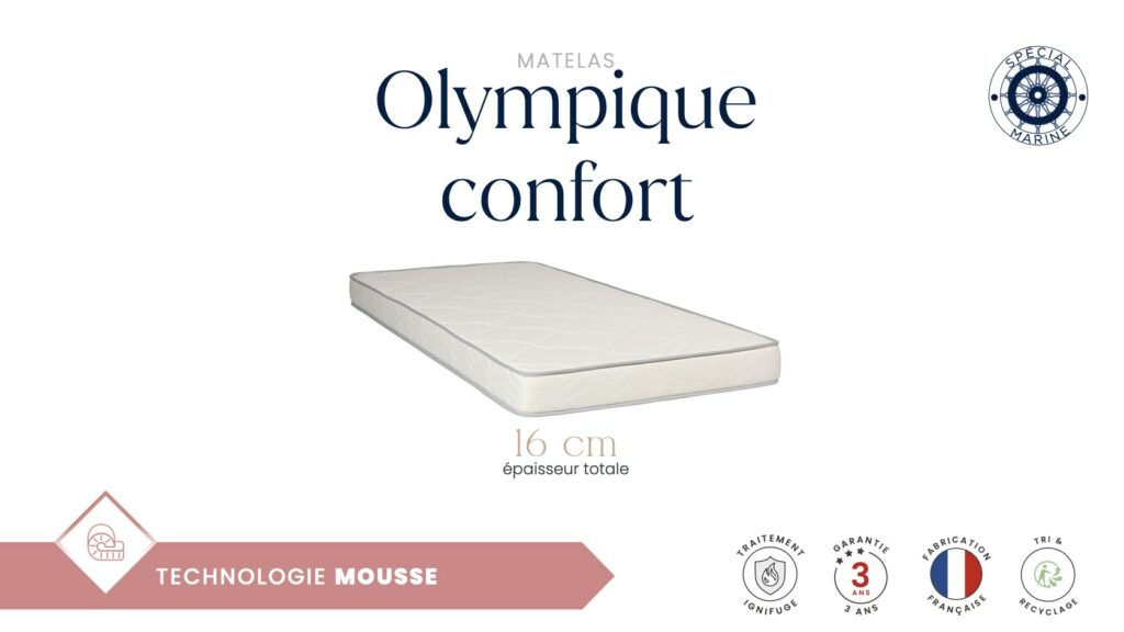 Colchón ignífugo SOLAS, Olympique Confort