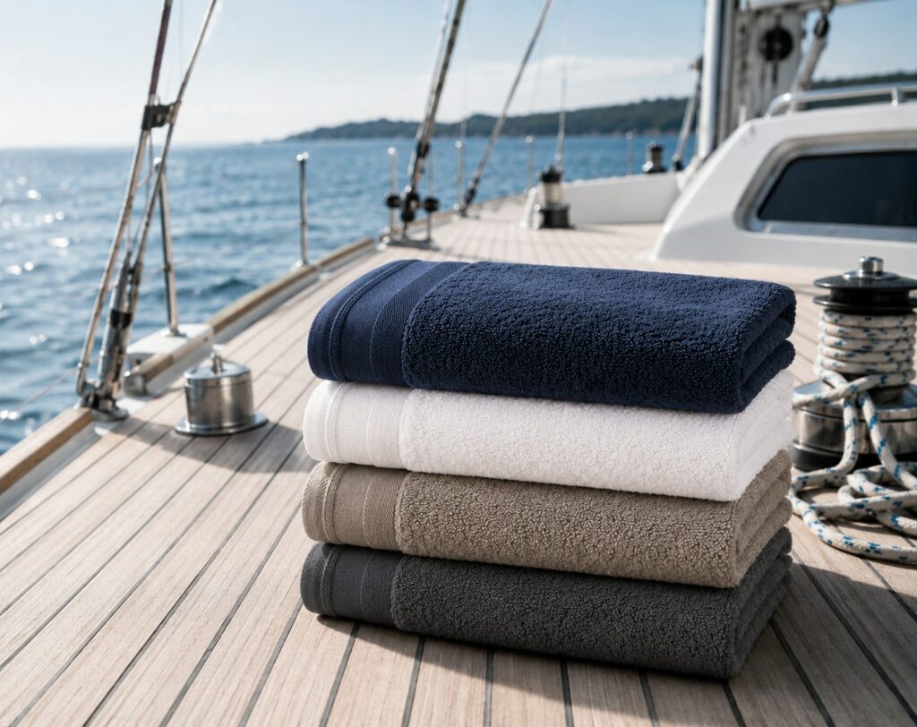 Toallas de tocador Victoria Yachting, pila de colores